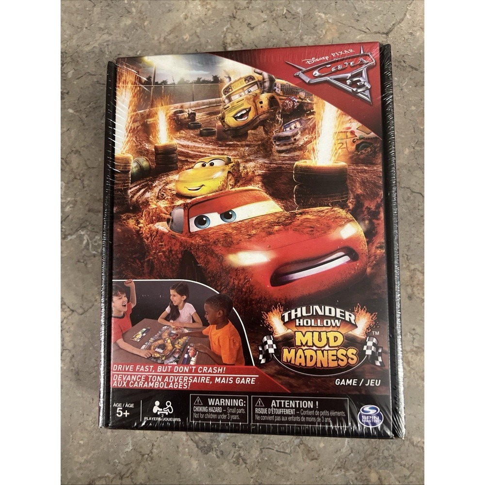 Disney Pixar Cars 3 Thunder Hollow Mud Madness Board Game. Sealed